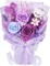 Preserved Flowers Bouquet with Bear 3 Real Forever Roses Gift Set